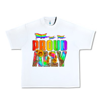 White proud ally Urban Heavy Tee - HRA Design Shop