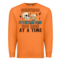 Carrot surviving fatherhood one beer at a time Premium Sweatshirt - MaliasSmallBusiness