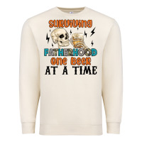 Sandshell surviving fatherhood one beer at a time Premium Sweatshirt - MaliasSmallBusiness