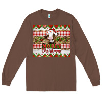 Chestnut Moooey christmas Long Sleeve Tee - Artiststas