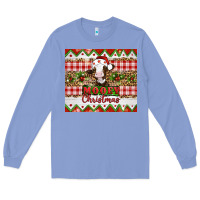 Colony Blue Moooey christmas Long Sleeve Tee - Artiststas