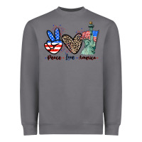 Storm Peace love america 4th of july Heavyweight Sweatshirt - CowGirlArtShop