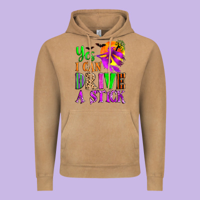 Yes I Can Drive A Stick Vintage Hoodie Designed By Zillion Design Studio