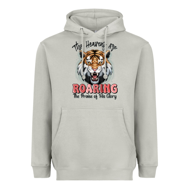 The Heavens Are Roaring Tiger Heavyweight Hoodie by MaliasSmallBusiness | Teevron
