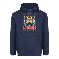 Navy the heavens are roaring tiger Heavyweight Hoodie - MaliasSmallBusiness