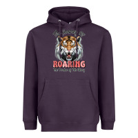 Plum the heavens are roaring tiger Heavyweight Hoodie - MaliasSmallBusiness