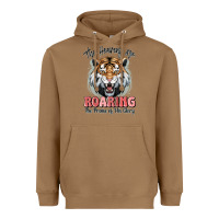 Toasted Coconut the heavens are roaring tiger Heavyweight Hoodie - MaliasSmallBusiness