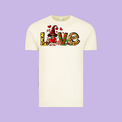Love Gnomes Vintage Tee Designed By Fadigitalartstudio