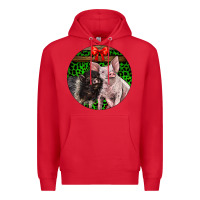 Red christmas pig Premium Hoodie - LillyAllenDesigns
