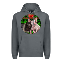 Rock christmas pig Premium Hoodie - LillyAllenDesigns