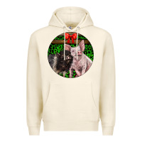Tofu christmas pig Premium Hoodie - LillyAllenDesigns