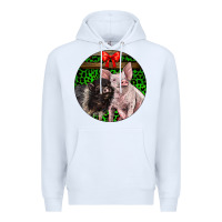 White christmas pig Premium Hoodie - LillyAllenDesigns