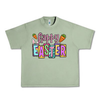Oil Green Easter Day Happy Easter Urban Heavy Tee - OliviaCreatesArt
