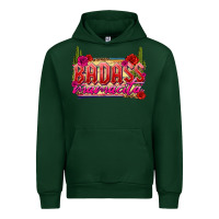 Forest Green Badass Mamacita Urban Hoodie - texasbilliewilder
