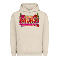 Pigment French Oak Badass Mamacita Urban Hoodie - texasbilliewilder