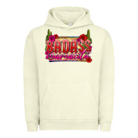Pigment Pistachio Badass Mamacita Urban Hoodie - texasbilliewilder