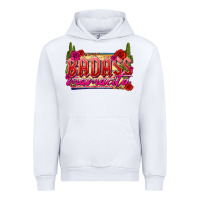 White Badass Mamacita Urban Hoodie - texasbilliewilder