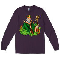Plum st patricks and horseshoes with shamrocks Long Sleeve Tee - AdoDesignShop