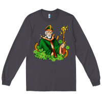 Smoke st patricks and horseshoes with shamrocks Long Sleeve Tee - AdoDesignShop