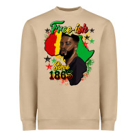 Mushroom free ish since 1865 black man Heavyweight Sweatshirt - HRA Design Shop