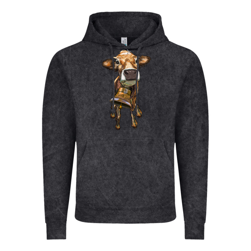 Heifer Cow With Cow Bell Vintage Hoodie by RanaPortraitStore | Teevron