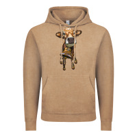 Vintage Coffee heifer cow with cow bell Vintage Hoodie - RanaPortraitStore