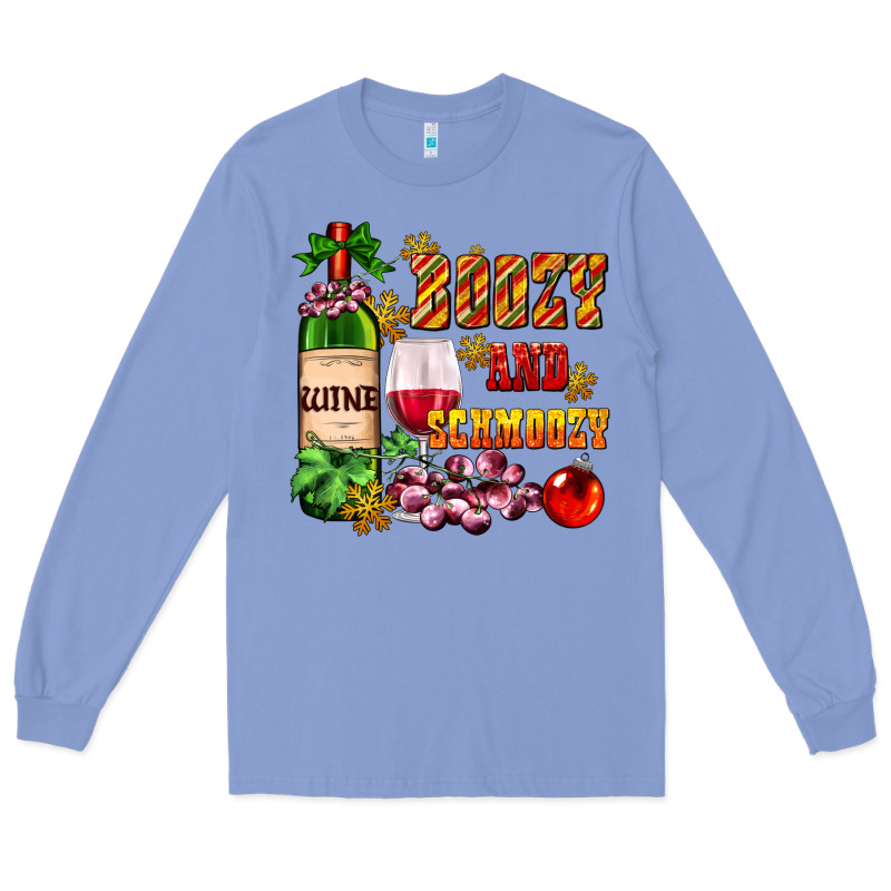Boozy And Schmoozy Long Sleeve Tee by AdoDesignShop | Teevron