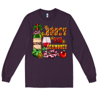 Plum boozy and schmoozy Long Sleeve Tee - AdoDesignShop