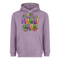 Lavender mardi gras Heavyweight Hoodie - MaliasSmallBusiness