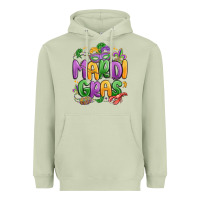 Matcha mardi gras Heavyweight Hoodie - MaliasSmallBusiness