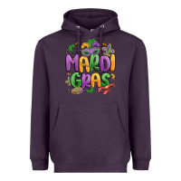Plum mardi gras Heavyweight Hoodie - MaliasSmallBusiness
