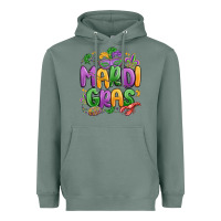 Sage mardi gras Heavyweight Hoodie - MaliasSmallBusiness