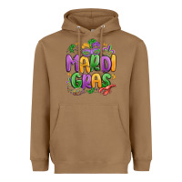 Toasted Coconut mardi gras Heavyweight Hoodie - MaliasSmallBusiness
