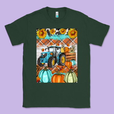 Fall Farm Tractor Air Freshener Classic Tee Designed By Artiststas