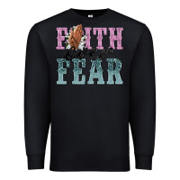 Black faith over fear Premium Sweatshirt - NancyCooperArtShop