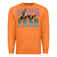 Carrot faith over fear Premium Sweatshirt - NancyCooperArtShop
