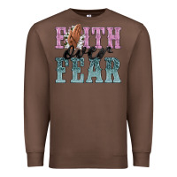 Chestnut faith over fear Premium Sweatshirt - NancyCooperArtShop