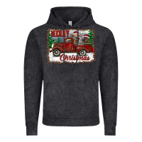 Vintage Black christmas truck with cows Vintage Hoodie - RanaPortraitStore
