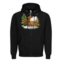 Black Christmas cookies Zipper Hoodie - Jasminsmagicworld