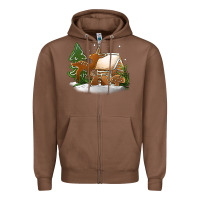 Chestnut Christmas cookies Zipper Hoodie - Jasminsmagicworld