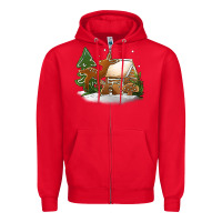 Red Christmas cookies Zipper Hoodie - Jasminsmagicworld