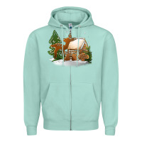 Seafoam Christmas cookies Zipper Hoodie - Jasminsmagicworld