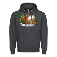 Smoke Christmas cookies Zipper Hoodie - Jasminsmagicworld