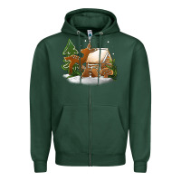 Sports Green Christmas cookies Zipper Hoodie - Jasminsmagicworld
