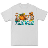 Dove Grey love fall y'all Premium Tee - BarkalooDesign