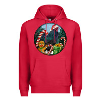 Cardinal jersey giant rooster christmas Premium Hoodie - LillyAllenDesigns