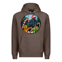 Coffee jersey giant rooster christmas Premium Hoodie - LillyAllenDesigns