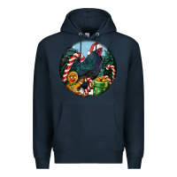 Navy jersey giant rooster christmas Premium Hoodie - LillyAllenDesigns