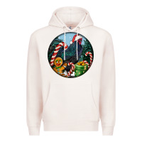 Pale Pink jersey giant rooster christmas Premium Hoodie - LillyAllenDesigns