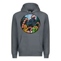 Rock jersey giant rooster christmas Premium Hoodie - LillyAllenDesigns